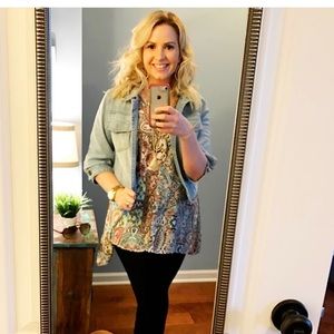 Paisley flowy tank blouse